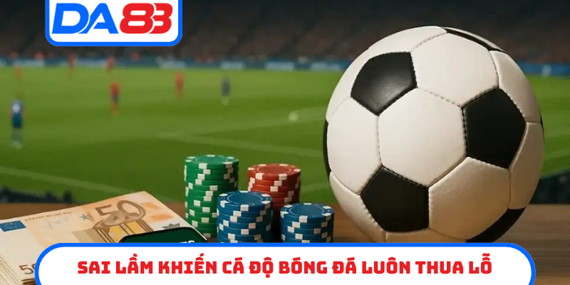 Sai lầm khiến cá độ bóng đá luôn thua lỗ