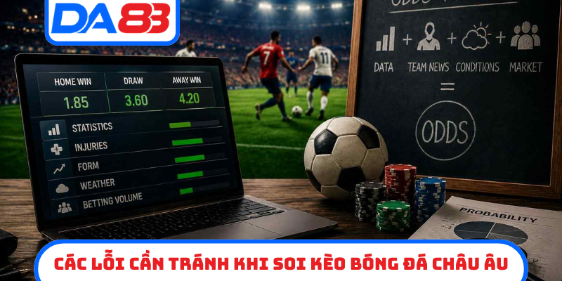 Các lỗi cần tránh khi soi kèo bóng đá châu âu