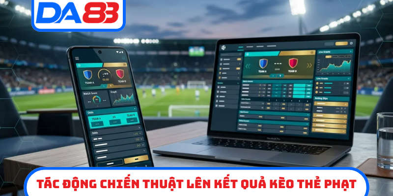 Tác động chiến thuật lên kết quả kèo thẻ phạt